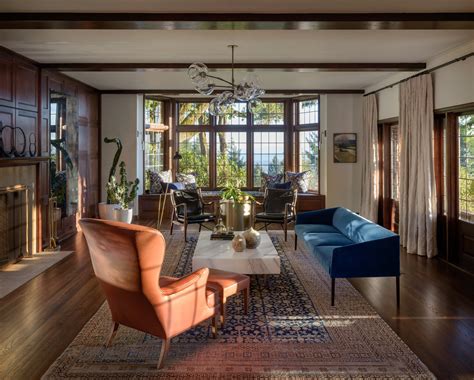modern tudor style house interior
